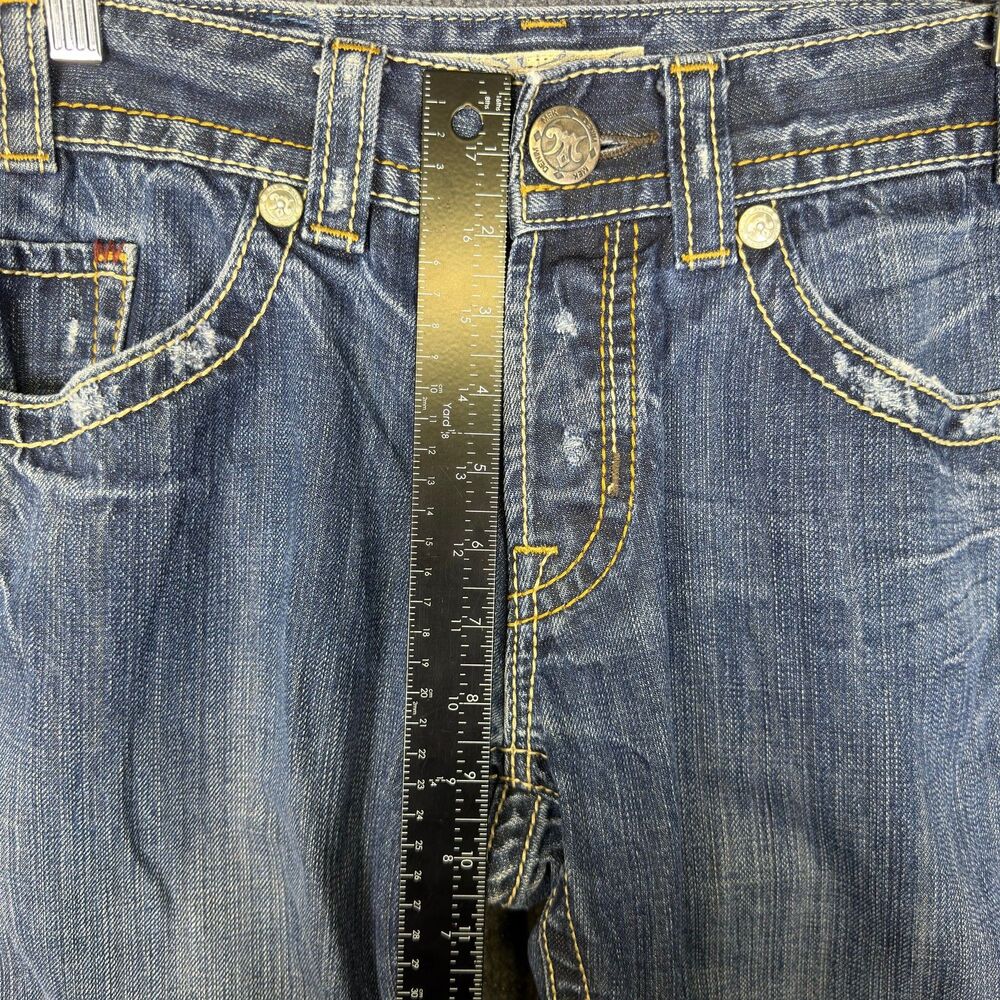 MEK Denim Mens Henderson Jeans 31x32 Straight Leg Medium Wash Button Fly - Picture 14 of 16